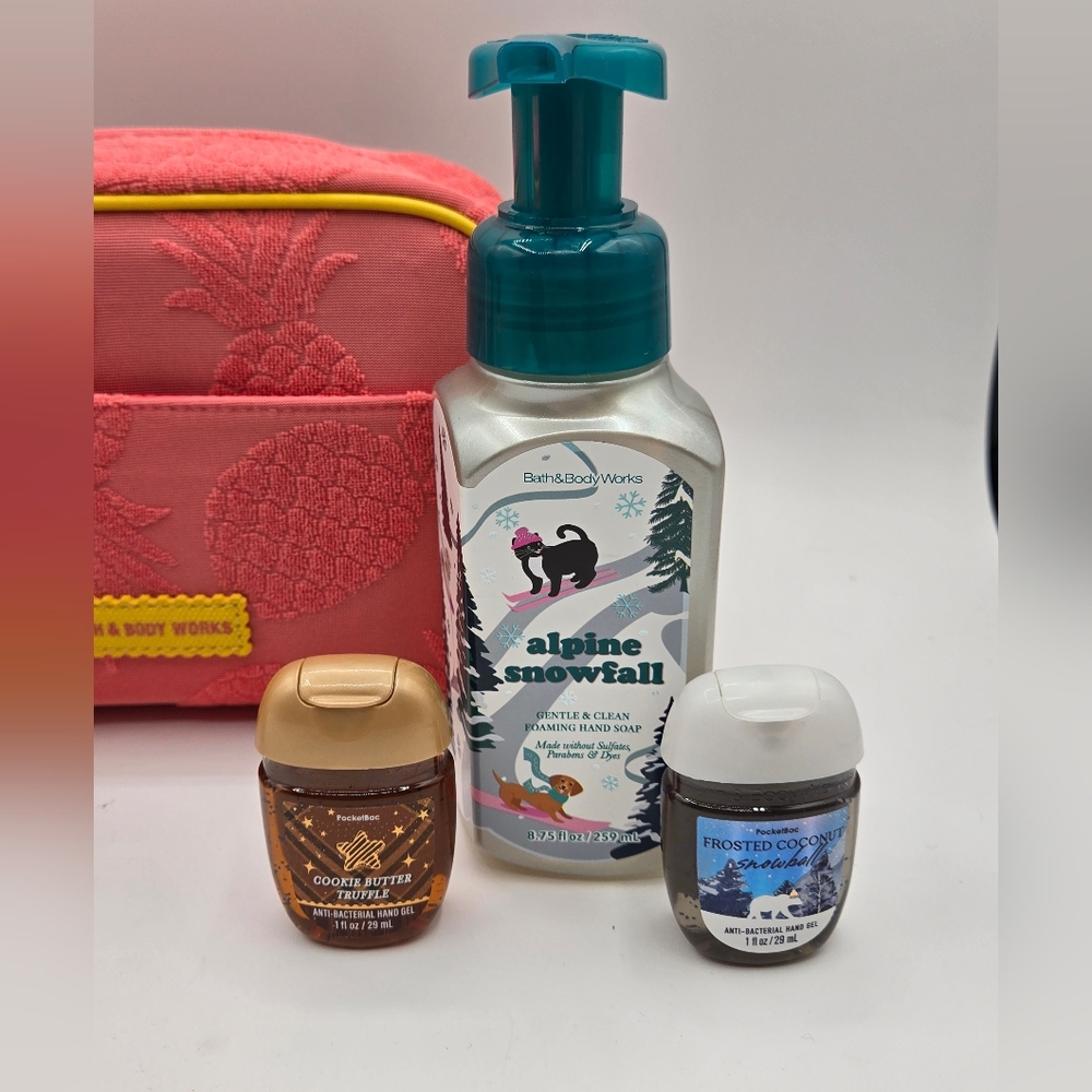 BATH & BODY WORKS NWT LOT Travel Case Lotions Hand Sanitizers Hand Soap - Picture 3 of 7